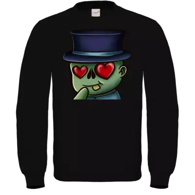 Motiv: Sweatshirt FAIR WEAR - ZombieLove - bestimme auf Wunsch Details wie Produkt, Grösse, Farbe und Position selbst ! Motiv: Sweatshirt FAIR WEAR - ZombieLove