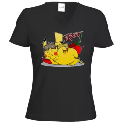Motiv: T-Shirts Damen V-Neck FAIR WEAR - Pikant by Liiiiin - bestimme auf Wunsch Details wie Produkt, Grösse, Farbe und Position selbst ! Motiv: T-Shirts Damen V-Neck FAIR WEAR - Pikant by Liiiiin