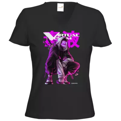 Motiv: T-Shirts Damen V-Neck FAIR WEAR - V by Zaranea - bestimme auf Wunsch Details wie Produkt, Grösse, Farbe und Position selbst ! Motiv: T-Shirts Damen V-Neck FAIR WEAR - V by Zaranea