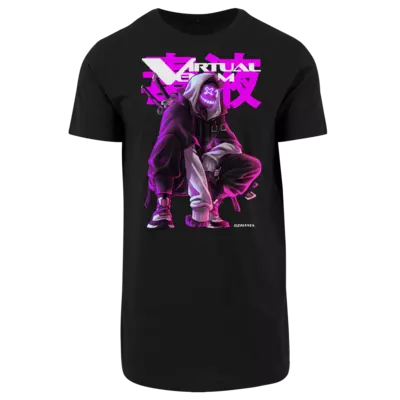 Motiv: Shaped Long Tee - V by Zaranea - bestimme auf Wunsch Details wie Produkt, Grösse, Farbe und Position selbst ! Motiv: Shaped Long Tee - V by Zaranea