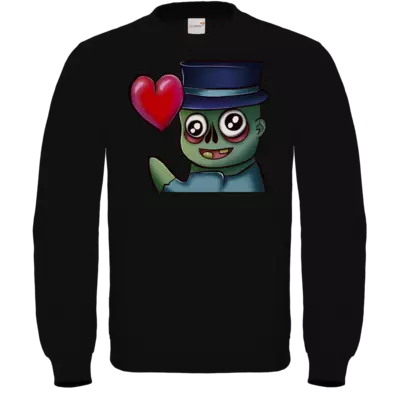 Motiv: Sweatshirt FAIR WEAR - ZombieHerz - bestimme auf Wunsch Details wie Produkt, Grösse, Farbe und Position selbst ! Motiv: Sweatshirt FAIR WEAR - ZombieHerz