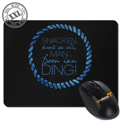 Motiv: XXL Mousepad - Snacken - bestimme auf Wunsch Details wie Produkt, Grösse, Farbe und Position selbst ! Motiv: XXL Mousepad - Snacken