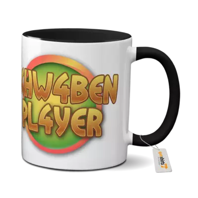 Motiv: Tasse farbig - Logo hell SW
