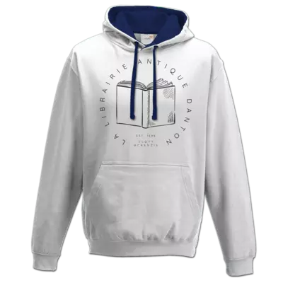Motiv: Two-Tone Hoodie - Antiquariat - bestimme auf Wunsch Details wie Produkt, Grösse, Farbe und Position selbst ! Motiv: Two-Tone Hoodie - Antiquariat