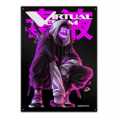 Motiv: Metallschild - V by Zaranea - bestimme auf Wunsch Details wie Produkt, Grösse, Farbe und Position selbst ! Motiv: Metallschild - V by Zaranea