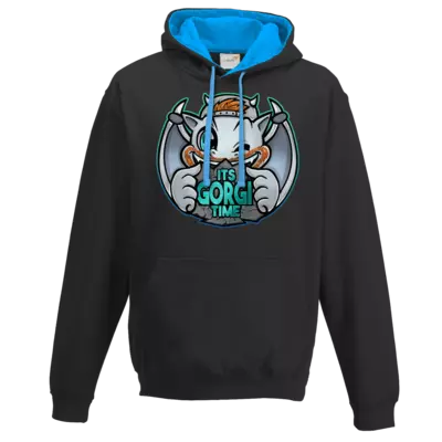 Motiv: Two-Tone Hoodie - Gorgi Logo - bestimme auf Wunsch Details wie Produkt, Grösse, Farbe und Position selbst ! Motiv: Two-Tone Hoodie - Gorgi Logo