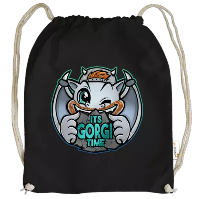 Motiv: Cotton Gymsac - Gorgi Logo - bestimme auf Wunsch Details wie Produkt, Grösse, Farbe und Position selbst ! Motiv: Cotton Gymsac - Gorgi Logo