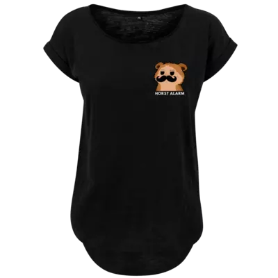Motiv: Ladies Long Slub Tee - Horst Alarm - bestimme auf Wunsch Details wie Produkt, Grösse, Farbe und Position selbst ! Motiv: Ladies Long Slub Tee - Horst Alarm