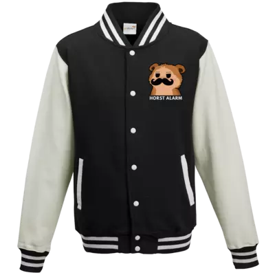 Motiv: College Jacke - Horst Alarm - bestimme auf Wunsch Details wie Produkt, Grösse, Farbe und Position selbst ! Motiv: College Jacke - Horst Alarm