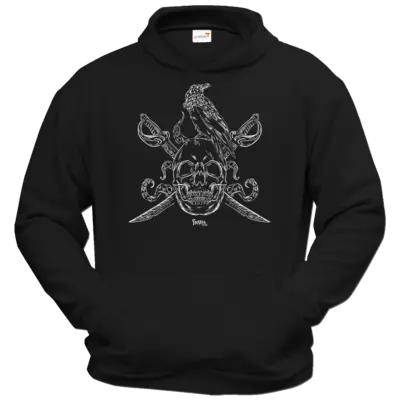 Motiv: Hoodie Classic - HeXXen Piraten - bestimme auf Wunsch Details wie Produkt, Grösse, Farbe und Position selbst ! Motiv: Hoodie Classic - HeXXen Piraten