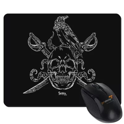 Motiv: Mousepad Textil - HeXXen Piraten - bestimme auf Wunsch Details wie Produkt, Grösse, Farbe und Position selbst ! Motiv: Mousepad Textil - HeXXen Piraten