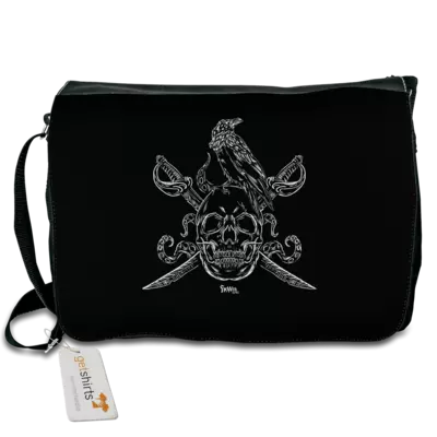 Motiv: Schultertasche - HeXXen Piraten - bestimme auf Wunsch Details wie Produkt, Grösse, Farbe und Position selbst ! Motiv: Schultertasche - HeXXen Piraten