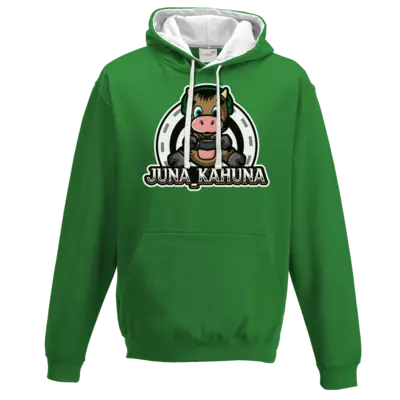 Motiv: Two-Tone Hoodie - Juna_KahunaMerchLogo - bestimme auf Wunsch Details wie Produkt, Grösse, Farbe und Position selbst ! Motiv: Two-Tone Hoodie - Juna_KahunaMerchLogo
