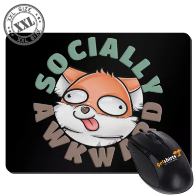 Motiv: XXL Mousepad - Socially Awkward - bestimme auf Wunsch Details wie Produkt, Grösse, Farbe und Position selbst ! Motiv: XXL Mousepad - Socially Awkward