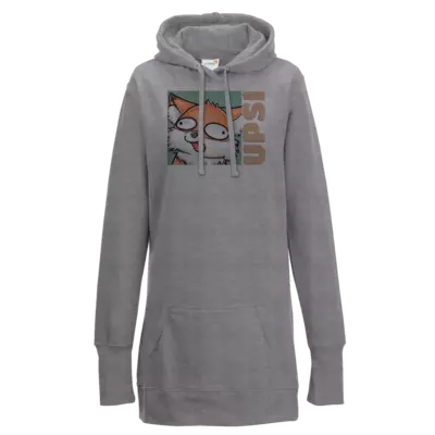 Motiv: Lady Longline Hoodie - Upsi - bestimme auf Wunsch Details wie Produkt, Grösse, Farbe und Position selbst ! Motiv: Lady Longline Hoodie - Upsi