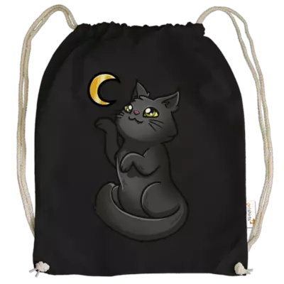 Motiv: Cotton Gymsac - Nami Mooncatcher - bestimme auf Wunsch Details wie Produkt, Grösse, Farbe und Position selbst ! Motiv: Cotton Gymsac - Nami Mooncatcher