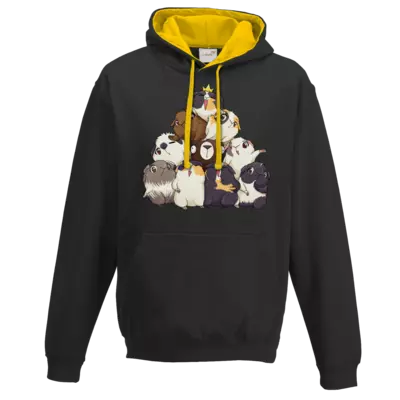 Motiv: Two-Tone Hoodie - Die Meeries - bestimme auf Wunsch Details wie Produkt, Grösse, Farbe und Position selbst ! Motiv: Two-Tone Hoodie - Die Meeries