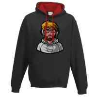 Motiv: Two-Tone Hoodie - Hasgarson Logo - bestimme auf Wunsch Details wie Produkt, Grösse, Farbe und Position selbst ! Motiv: Two-Tone Hoodie - Hasgarson Logo