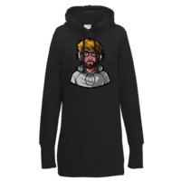 Motiv: Lady Longline Hoodie - Hasgarson Logo - bestimme auf Wunsch Details wie Produkt, Grösse, Farbe und Position selbst ! Motiv: Lady Longline Hoodie - Hasgarson Logo