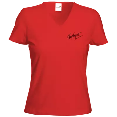 Motiv: T-Shirts Damen V-Neck FAIR WEAR - Sign bl - bestimme auf Wunsch Details wie Produkt, Grösse, Farbe und Position selbst ! Motiv: T-Shirts Damen V-Neck FAIR WEAR - Sign bl