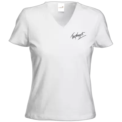 Motiv: T-Shirt Damen V-Neck Classic - Sign bl - bestimme auf Wunsch Details wie Produkt, Grösse, Farbe und Position selbst ! Motiv: T-Shirt Damen V-Neck Classic - Sign bl