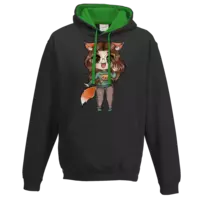 Motiv: Two-Tone Hoodie - Misha - bestimme auf Wunsch Details wie Produkt, Grösse, Farbe und Position selbst ! Motiv: Two-Tone Hoodie - Misha