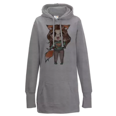 Motiv: Lady Longline Hoodie - bestimme auf Wunsch Details wie Produkt, Grösse, Farbe und Position selbst ! Motiv: Lady Longline Hoodie
