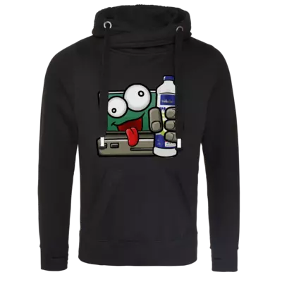 Motiv: Cross Neck Hoodie - bestimme auf Wunsch Details wie Produkt, Grösse, Farbe und Position selbst ! Motiv: Cross Neck Hoodie