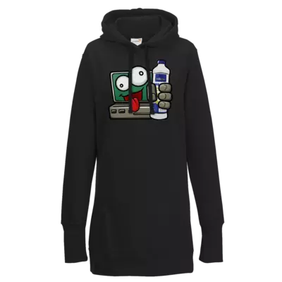 Motiv: Lady Longline Hoodie - bestimme auf Wunsch Details wie Produkt, Grösse, Farbe und Position selbst ! Motiv: Lady Longline Hoodie
