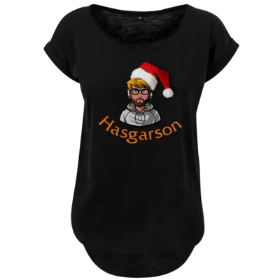 Motiv: Ladies Long Slub Tee - Hasgarson Weihnachten - bestimme auf Wunsch Details wie Produkt, Grösse, Farbe und Position selbst ! Motiv: Ladies Long Slub Tee - Hasgarson Weihnachten