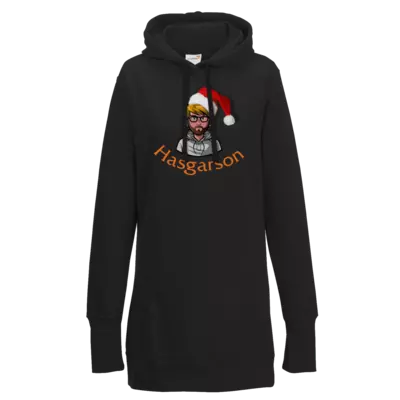 Motiv: Lady Longline Hoodie - Hasgarson Weihnachten - bestimme auf Wunsch Details wie Produkt, Grösse, Farbe und Position selbst ! Motiv: Lady Longline Hoodie - Hasgarson Weihnachten