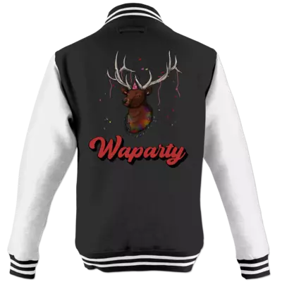 Motiv: College Jacke - Waparty - bestimme auf Wunsch Details wie Produkt, Grösse, Farbe und Position selbst ! Motiv: College Jacke - Waparty