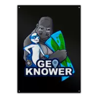 Motiv: Metallschild - Geoknower - bestimme auf Wunsch Details wie Produkt, Grösse, Farbe und Position selbst ! Motiv: Metallschild - Geoknower