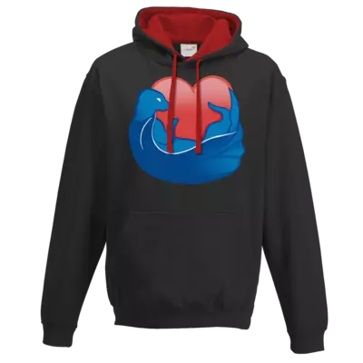 Motiv: Two-Tone Hoodie - Love - bestimme auf Wunsch Details wie Produkt, Grösse, Farbe und Position selbst ! Motiv: Two-Tone Hoodie - Love