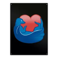 Motiv: Metallschild - Love - bestimme auf Wunsch Details wie Produkt, Grösse, Farbe und Position selbst ! Motiv: Metallschild - Love