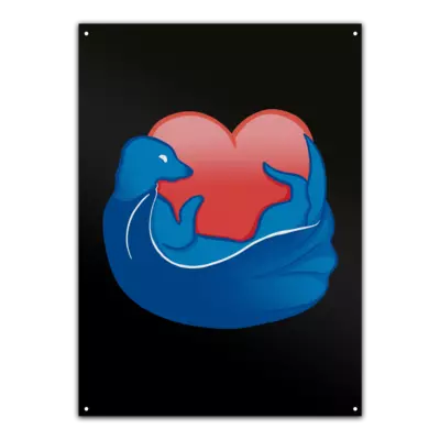 Motiv: Metallschild - Love - bestimme auf Wunsch Details wie Produkt, Grösse, Farbe und Position selbst ! Motiv: Metallschild - Love