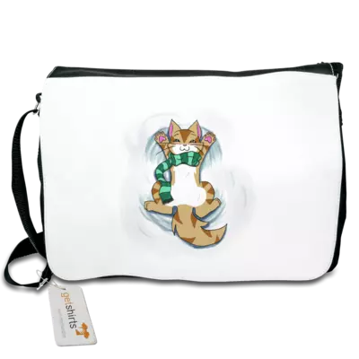 Motiv: Schultertasche - SnowAngel - bestimme auf Wunsch Details wie Produkt, Grösse, Farbe und Position selbst ! Motiv: Schultertasche - SnowAngel