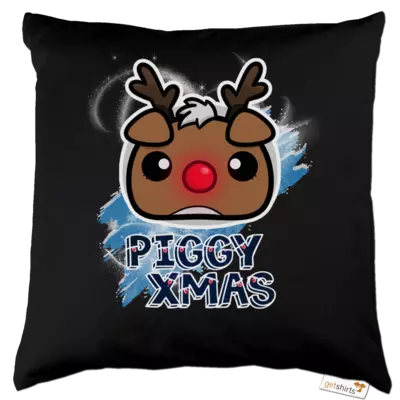 Motiv: Kissen Baumwolle - Piggy Xmas! - bestimme auf Wunsch Details wie Produkt, Grösse, Farbe und Position selbst ! Motiv: Kissen Baumwolle - Piggy Xmas!