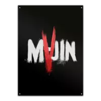 Motiv: Metallschild - Majin V - bestimme auf Wunsch Details wie Produkt, Grösse, Farbe und Position selbst ! Motiv: Metallschild - Majin V