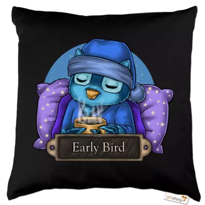 Motiv: Kissen Baumwolle - EarlyBird - bestimme auf Wunsch Details wie Produkt, Grösse, Farbe und Position selbst ! Motiv: Kissen Baumwolle - EarlyBird