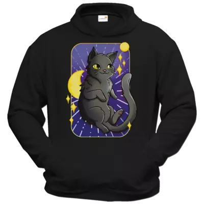 Motiv: Hoodie Classic - Spacecat Nami - bestimme auf Wunsch Details wie Produkt, Grösse, Farbe und Position selbst ! Motiv: Hoodie Classic - Spacecat Nami