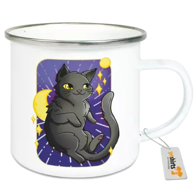 Motiv: Emaille-Tasse - Spacecat Nami