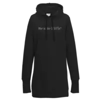 Motiv: Lady Longline Hoodie - wer ist der Nexte - bestimme auf Wunsch Details wie Produkt, Grösse, Farbe und Position selbst ! Motiv: Lady Longline Hoodie - wer ist der Nexte