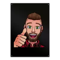 Motiv: Metallschild - ThumbsUp Kuchen - bestimme auf Wunsch Details wie Produkt, Grösse, Farbe und Position selbst ! Motiv: Metallschild - ThumbsUp Kuchen
