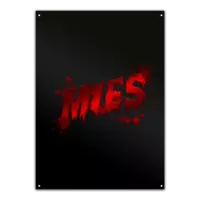 Motiv: Metallschild - Mies - bestimme auf Wunsch Details wie Produkt, Grösse, Farbe und Position selbst ! Motiv: Metallschild - Mies