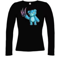 Motiv: Longsleeve Damen Organic - FreddyBear - bestimme auf Wunsch Details wie Produkt, Grösse, Farbe und Position selbst ! Motiv: Longsleeve Damen Organic - FreddyBear