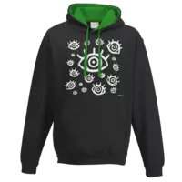 Motiv: Two-Tone Hoodie - Eyecatcher - bestimme auf Wunsch Details wie Produkt, Grösse, Farbe und Position selbst ! Motiv: Two-Tone Hoodie - Eyecatcher