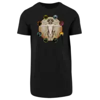 Motiv: Shaped Long Tee - DSK Vinci-Hund - bestimme auf Wunsch Details wie Produkt, Grösse, Farbe und Position selbst ! Motiv: Shaped Long Tee - DSK Vinci-Hund
