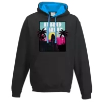 Motiv: Two-Tone Hoodie - Bro-Trip Retro - bestimme auf Wunsch Details wie Produkt, Grösse, Farbe und Position selbst ! Motiv: Two-Tone Hoodie - Bro-Trip Retro