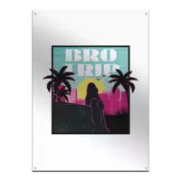 Motiv: Metallschild - Bro-Trip Retro - bestimme auf Wunsch Details wie Produkt, Grösse, Farbe und Position selbst ! Motiv: Metallschild - Bro-Trip Retro